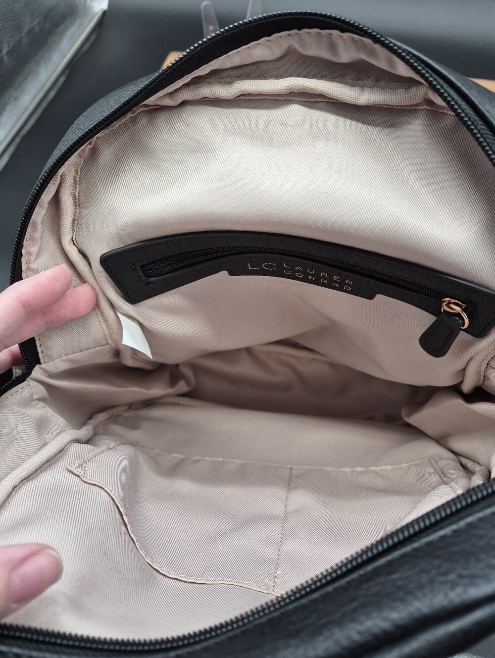 CLEARANCE! Lauren Conrad Black Backpack, EUC - Picture 7 of 11